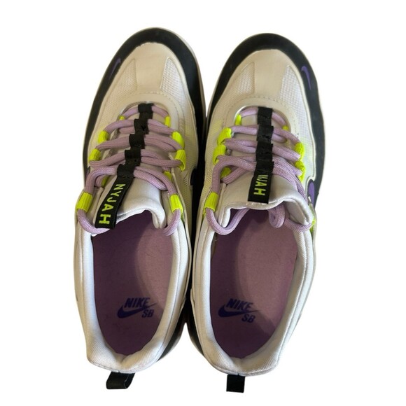 Nike SB Nyjah Free 2 Womens Black Wild Berry White Skate Shoes BV2078-009 Sz 6.5 - Picture 9 of 12